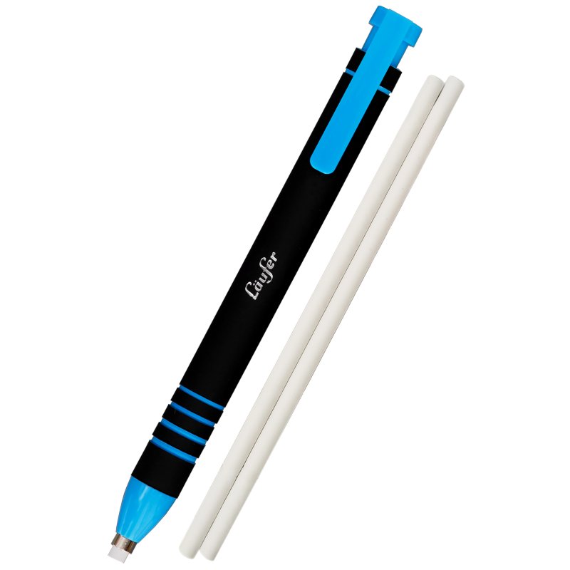 Läufer gomme en porte-crayon, recharge, rose, 2 recharges